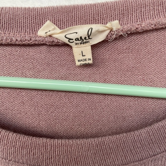 Easel Mauve Star Sweater Large - Picture 4 of 6